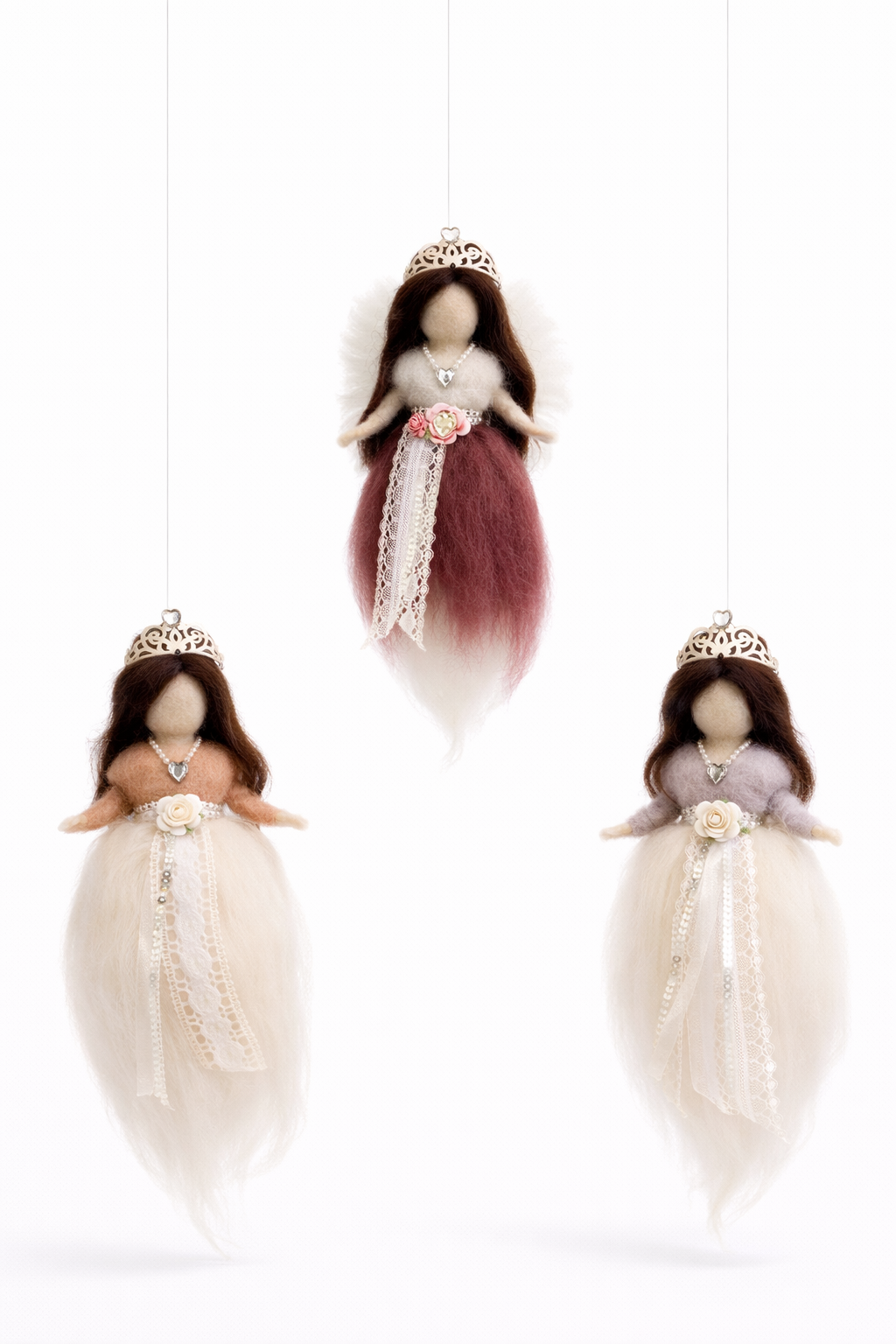 3 stk ulljenter ca 20 cm